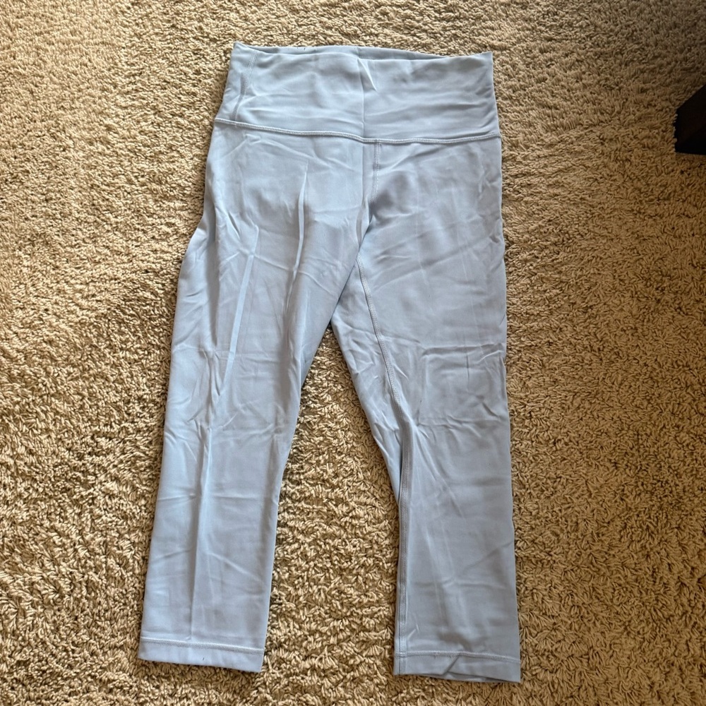 lululemon athletica Light Gray Cropped Leggings